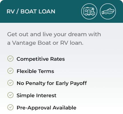 RV/Boat Loan Comparison Card